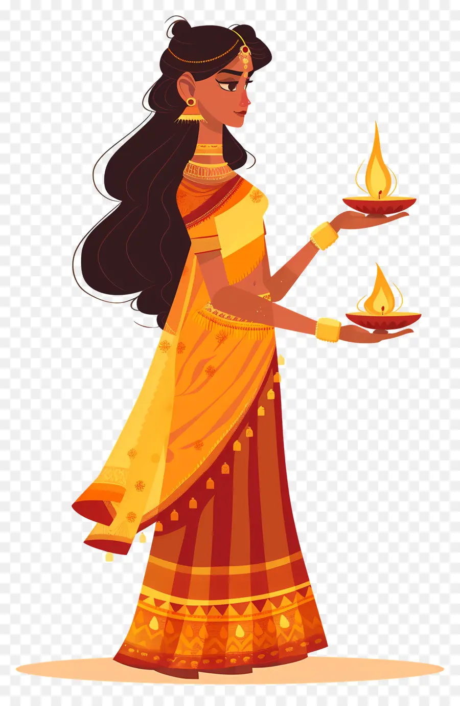 Diya，Hint Sari PNG