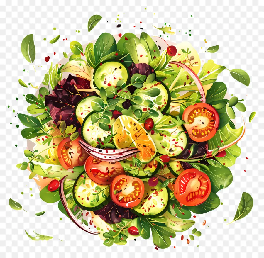 Yaz Salatası，Salata PNG