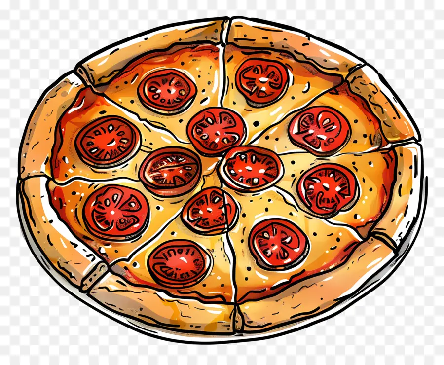 Pizza，Kiraz Domates PNG