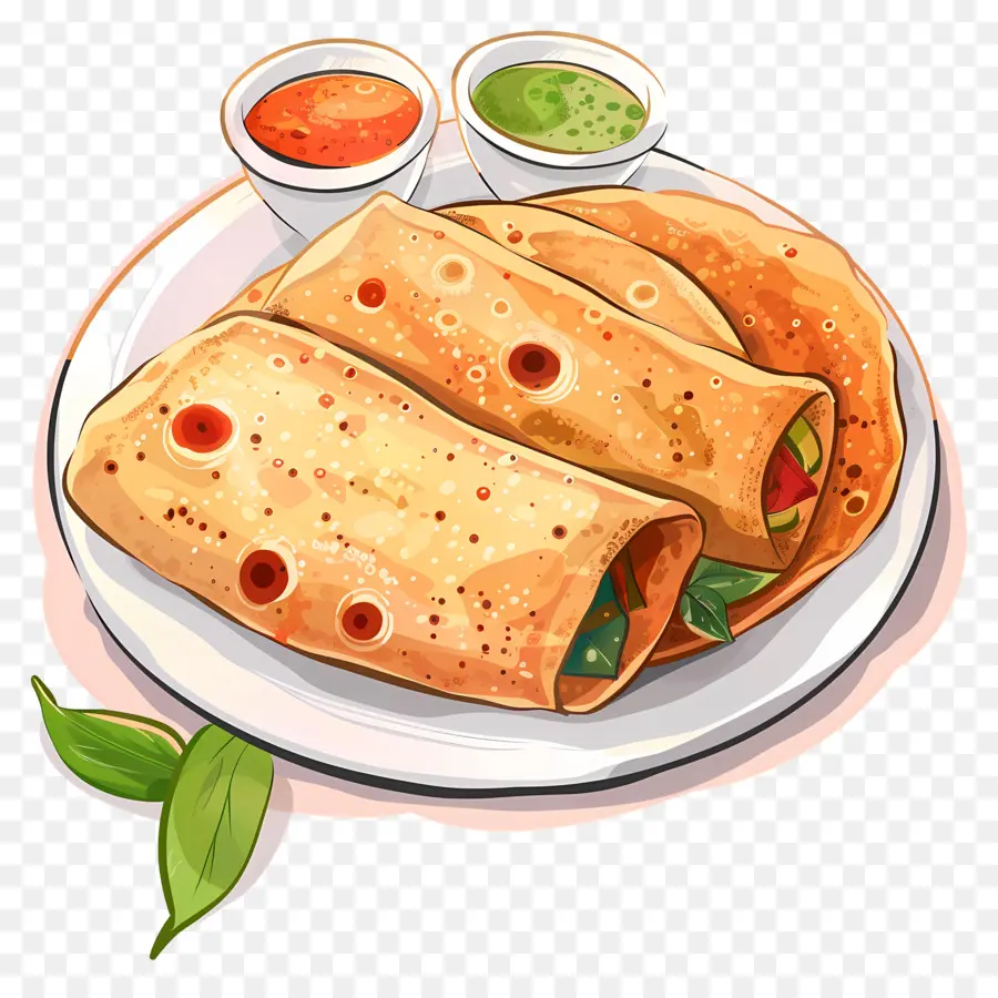 Dosa，Doldurulmuş Gözleme PNG