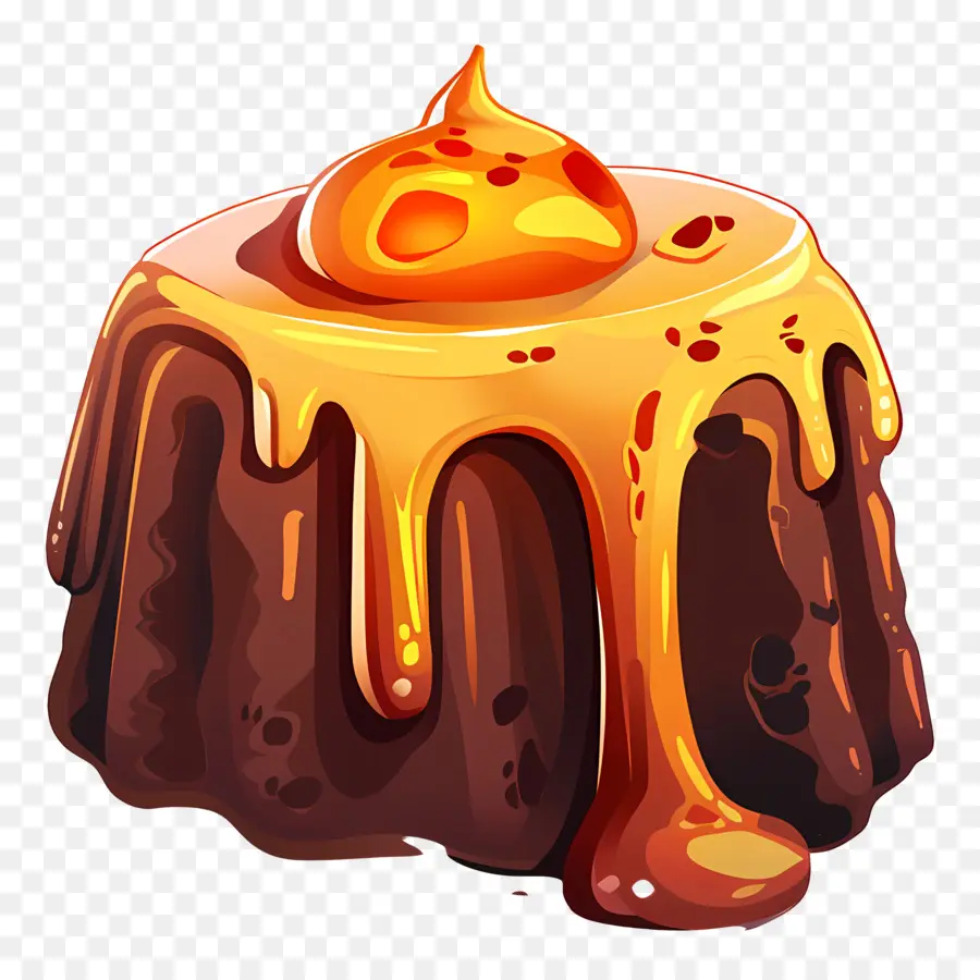 Lava Kek，çikolatalı Puding PNG