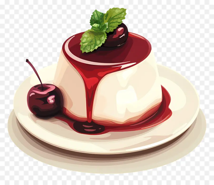 Panna Cotta，çikolatalı Puding PNG