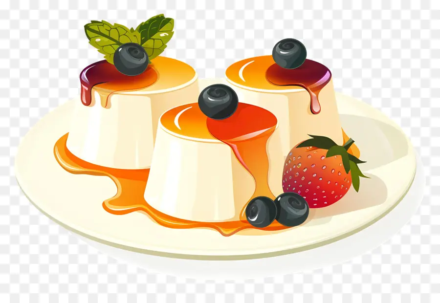 Panna Cotta，çikolatalı Puding PNG