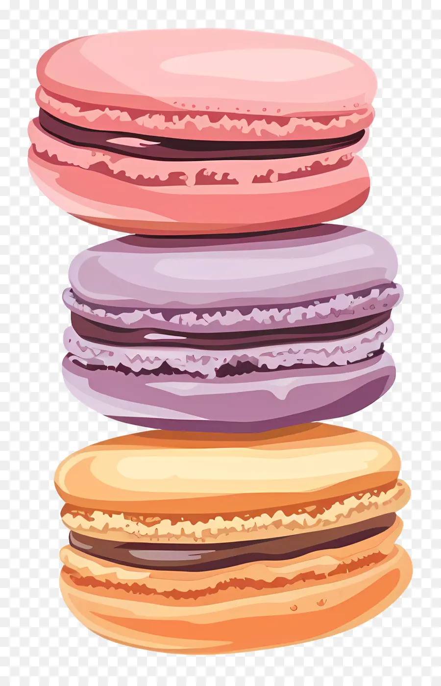 Macarons，Renkli PNG