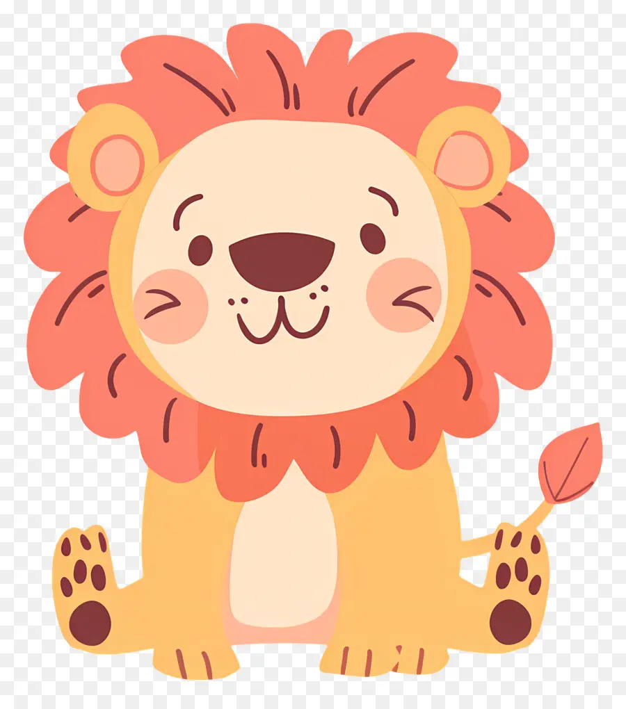 Doodle Aslan，Karikatür Aslan PNG