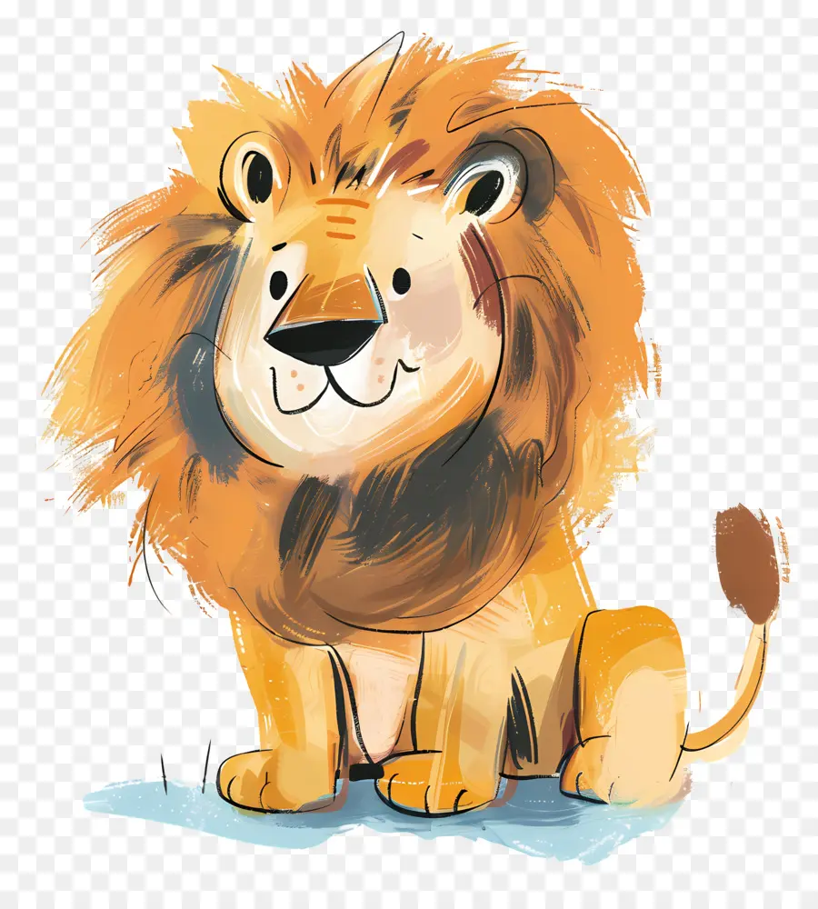 Doodle Lion，Aslan PNG