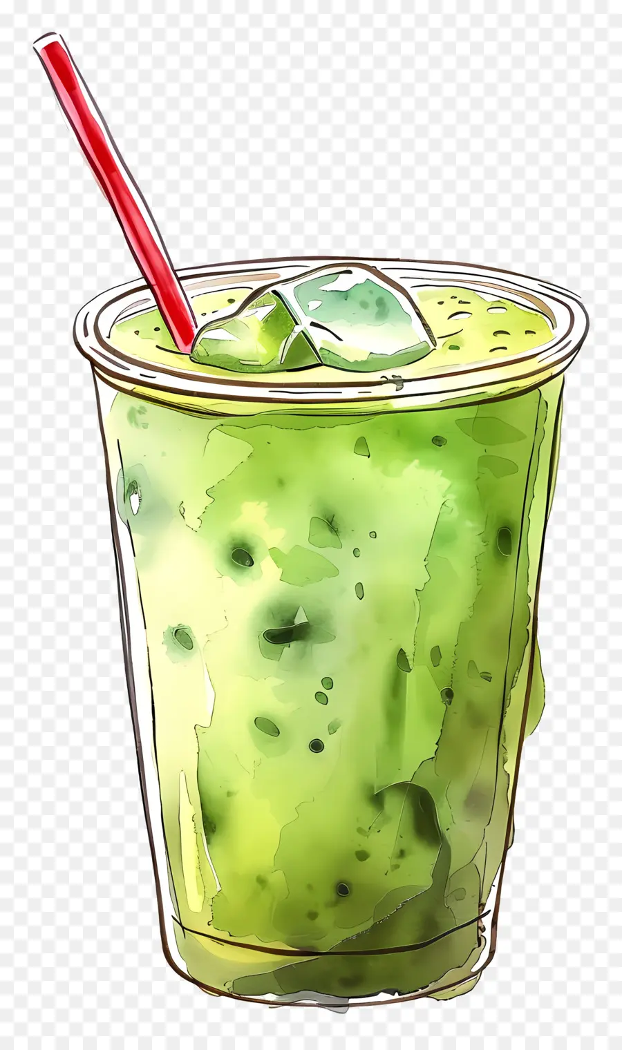 Matcha Içeceği，Yeşil İçecek PNG