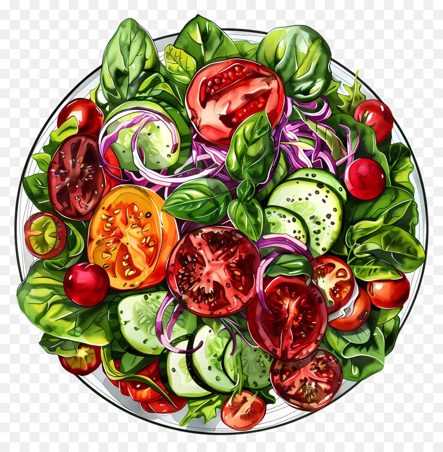 Yaz Salatası，Salata PNG