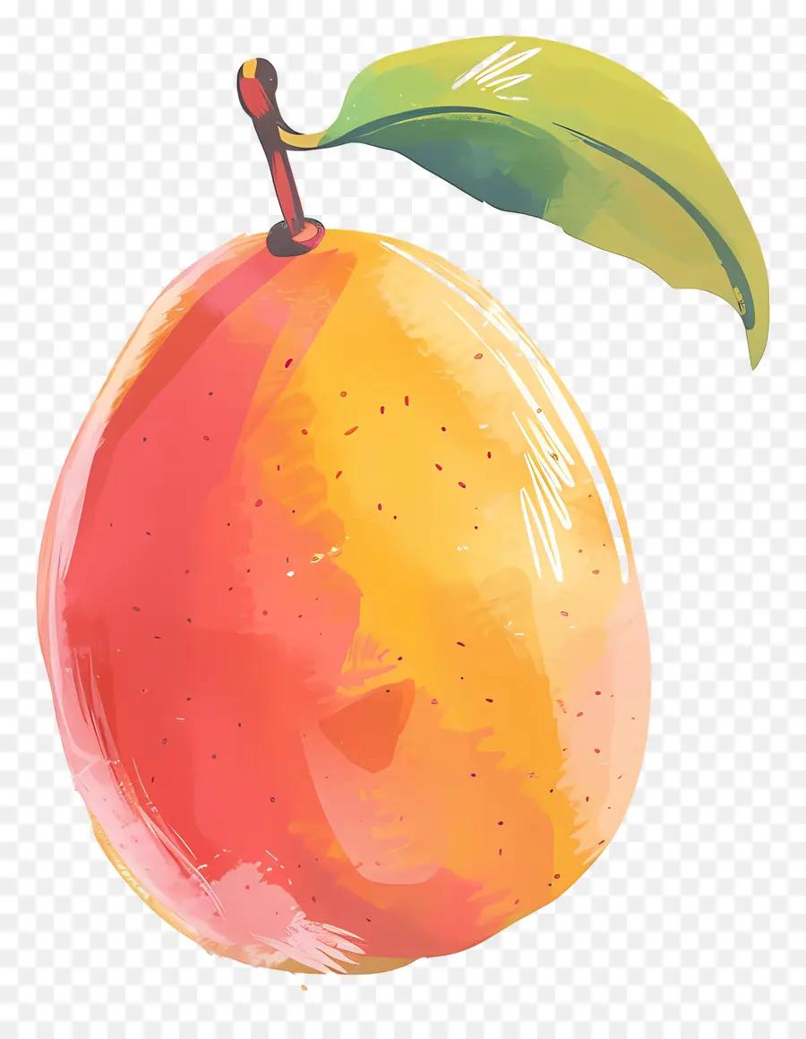 Doodle Mango，şeftali PNG