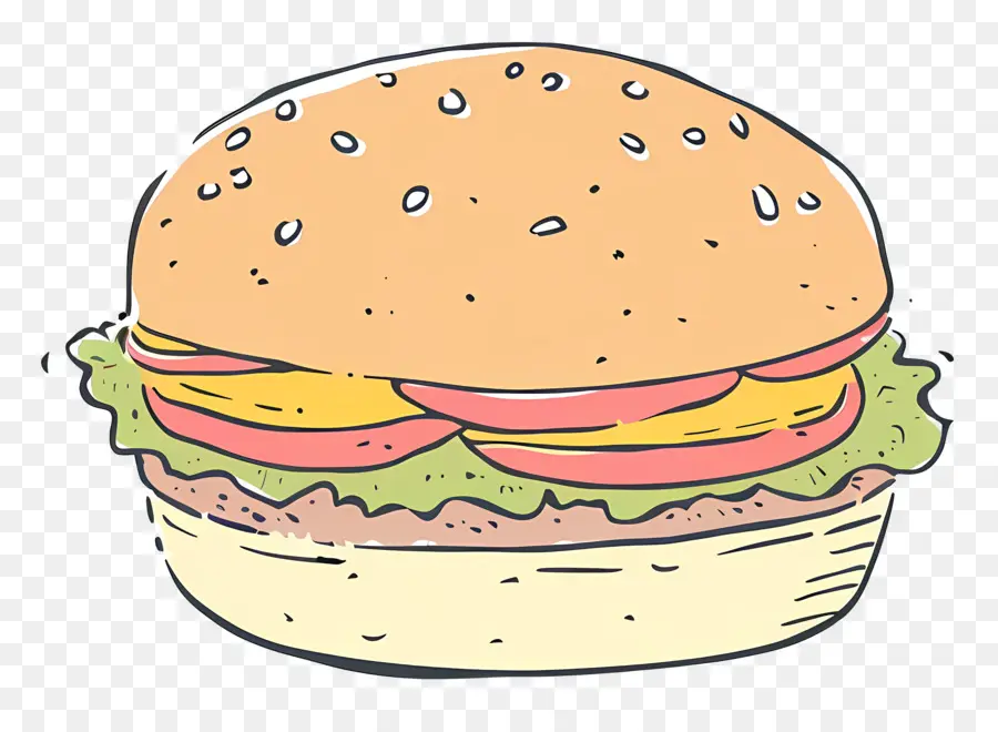 Hamburger，Hızlı Gıda PNG