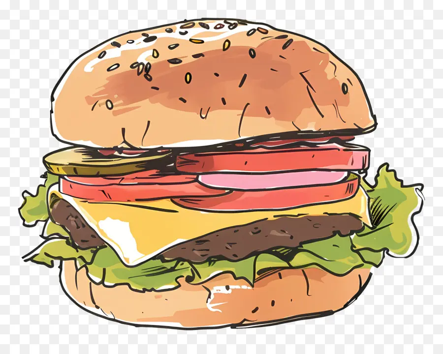 Hamburger，Cheeseburger PNG