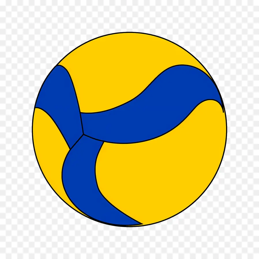 Voleybol，Sarı PNG