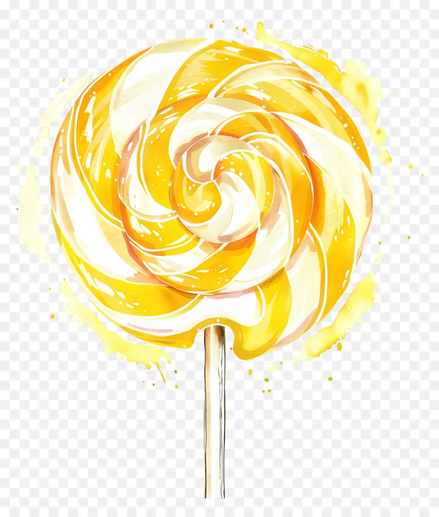 Lolipop，Sarı Girdap Lolipop PNG