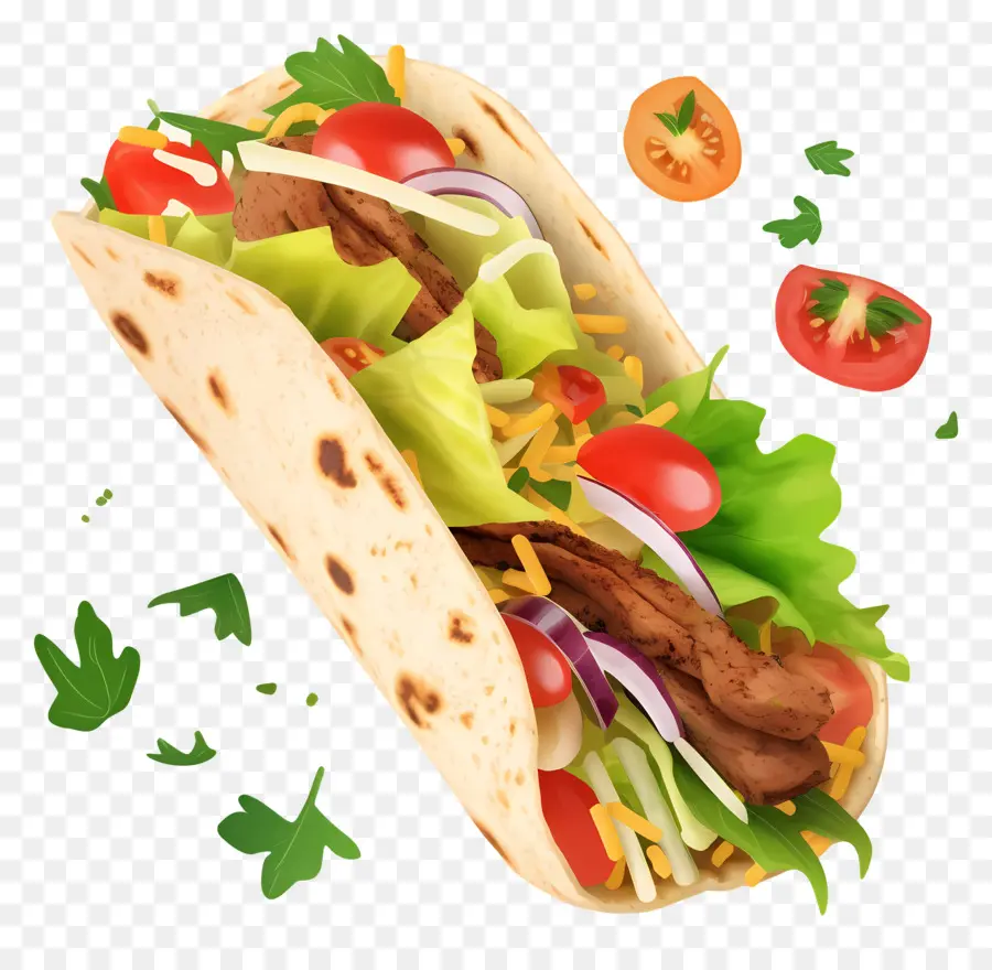 Dürümcü，Taco PNG