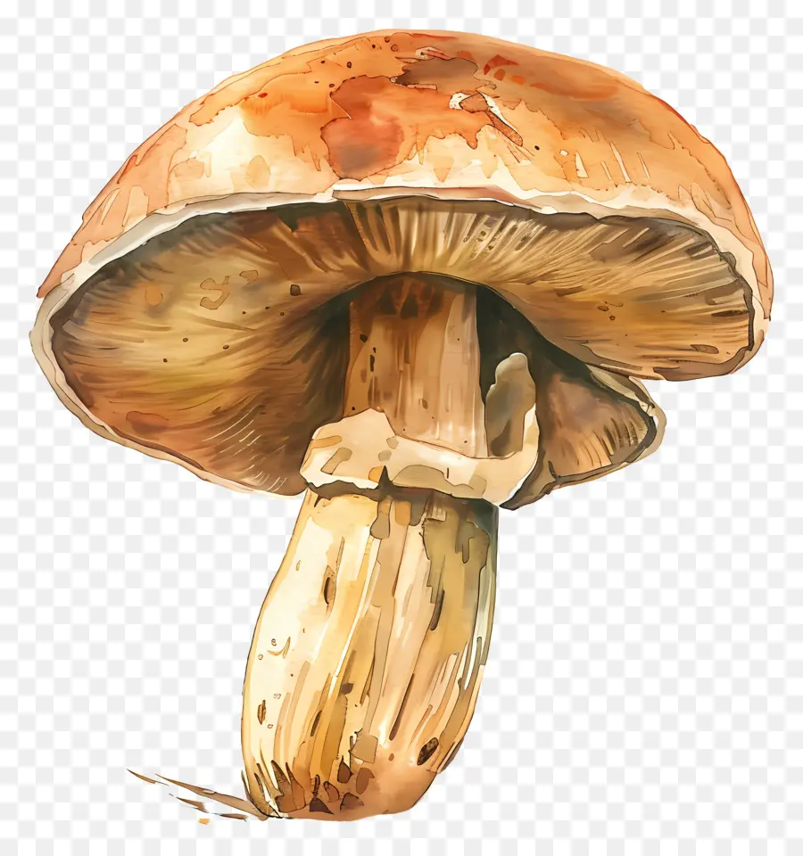 Porcini Mantar，Suluboya Resim PNG