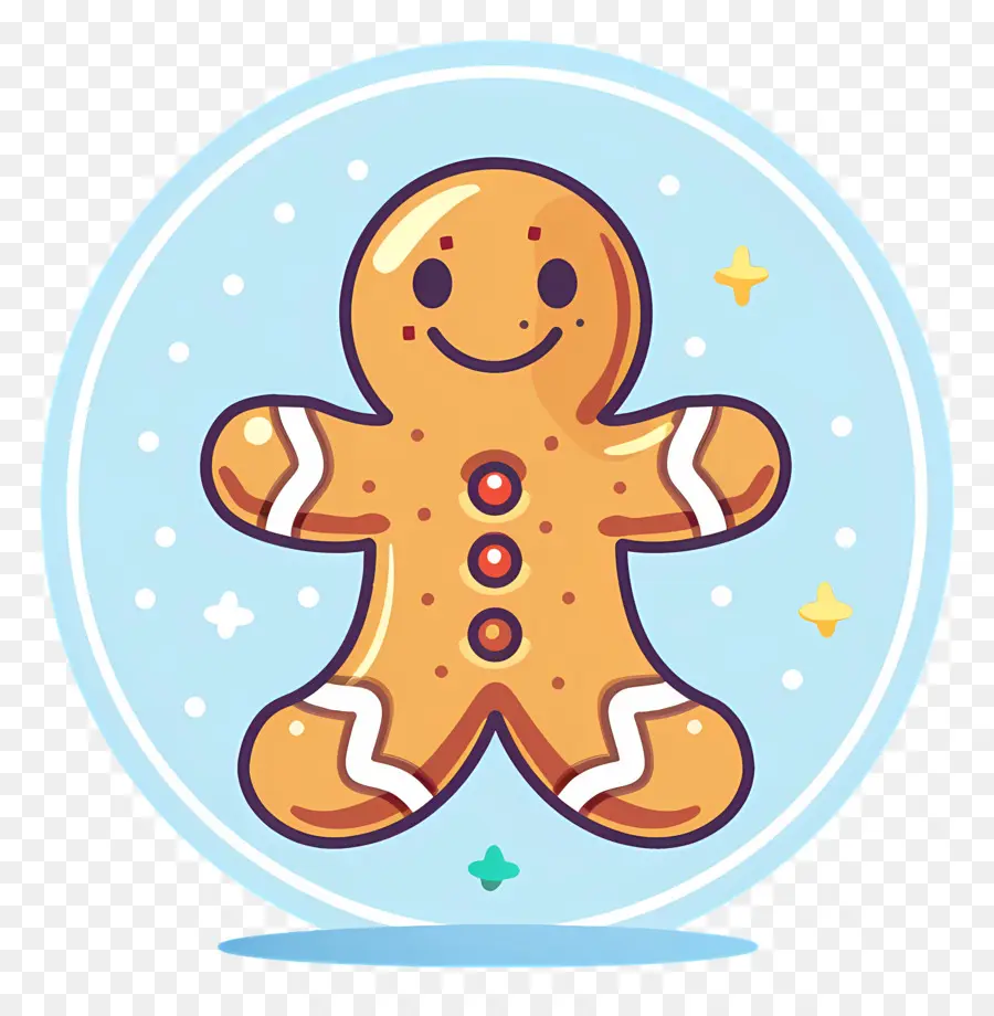 Gingerbread Adam，Karikatür Illüstrasyon PNG