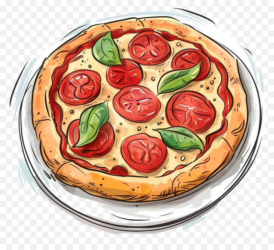 Pizza，Domates PNG