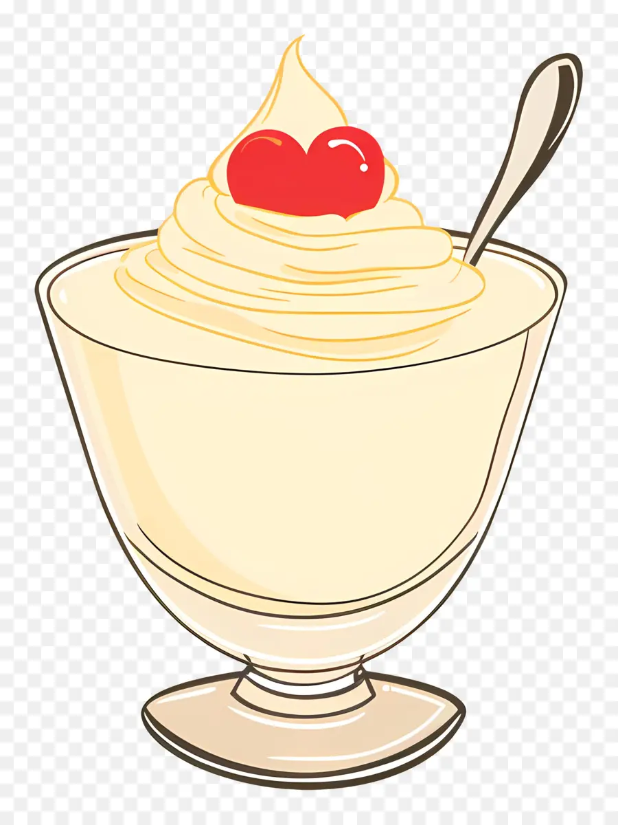 Vanilyalı Puding，Milkshake PNG