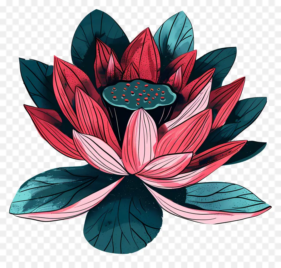 Lotus çiçeği，Kırmızı Lotus çiçeği PNG