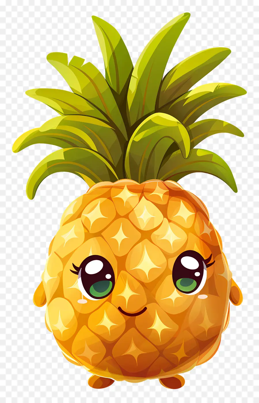 Karikatür Ananas，Tatlı Ananas PNG