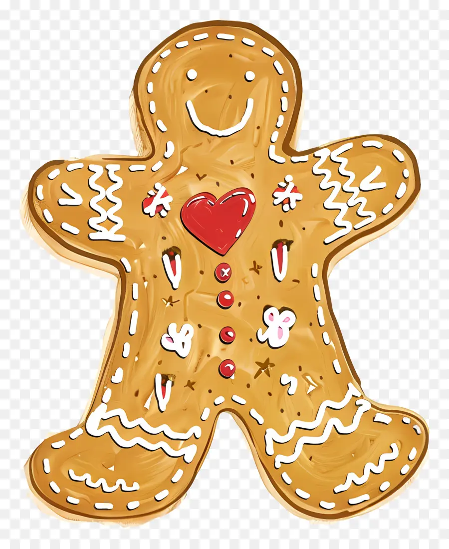 Noel Gingerbread，Gingerbread Adam PNG