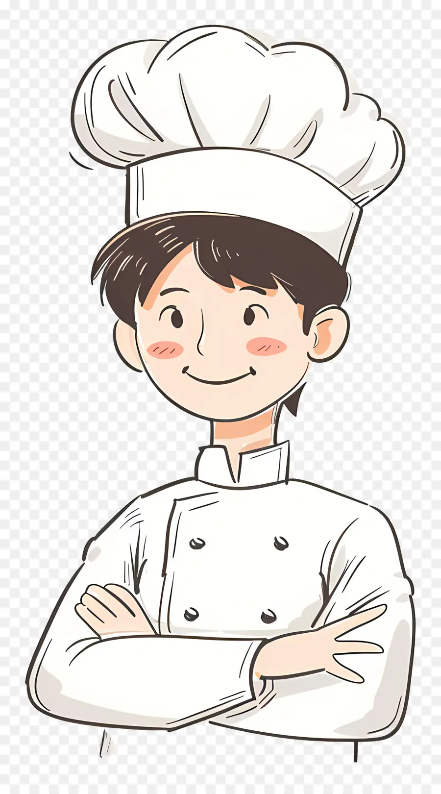 Doodle Chef，Erkek şef PNG