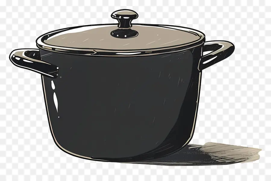 Güveç ，Siyah Pot PNG