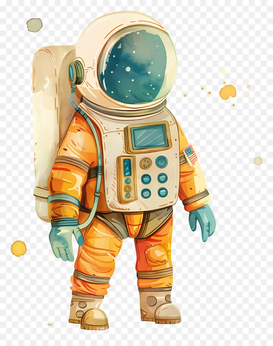 Karikatür Astronot，Uzay Giysili Astronot PNG