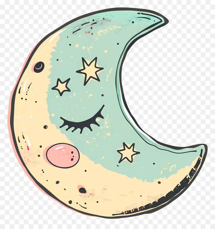 Doodle Moon，Karikatür Ayı PNG