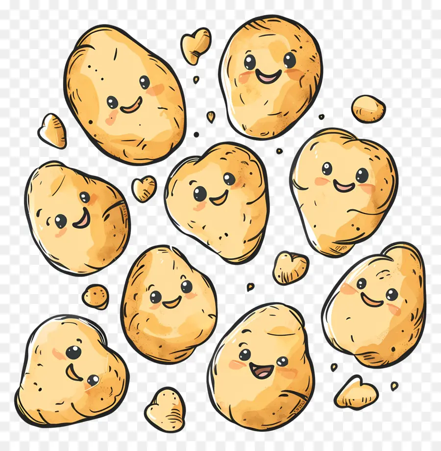 Karikatür Patates，Patates PNG