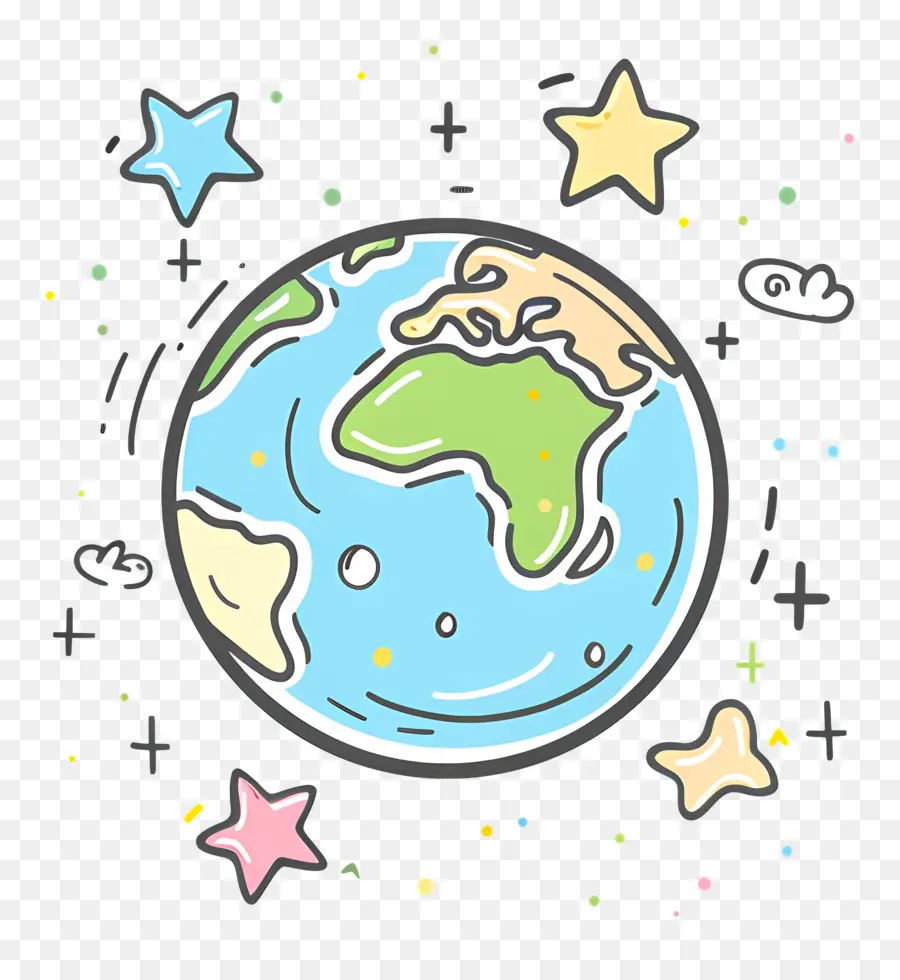 Doodle Earth，Dünya PNG