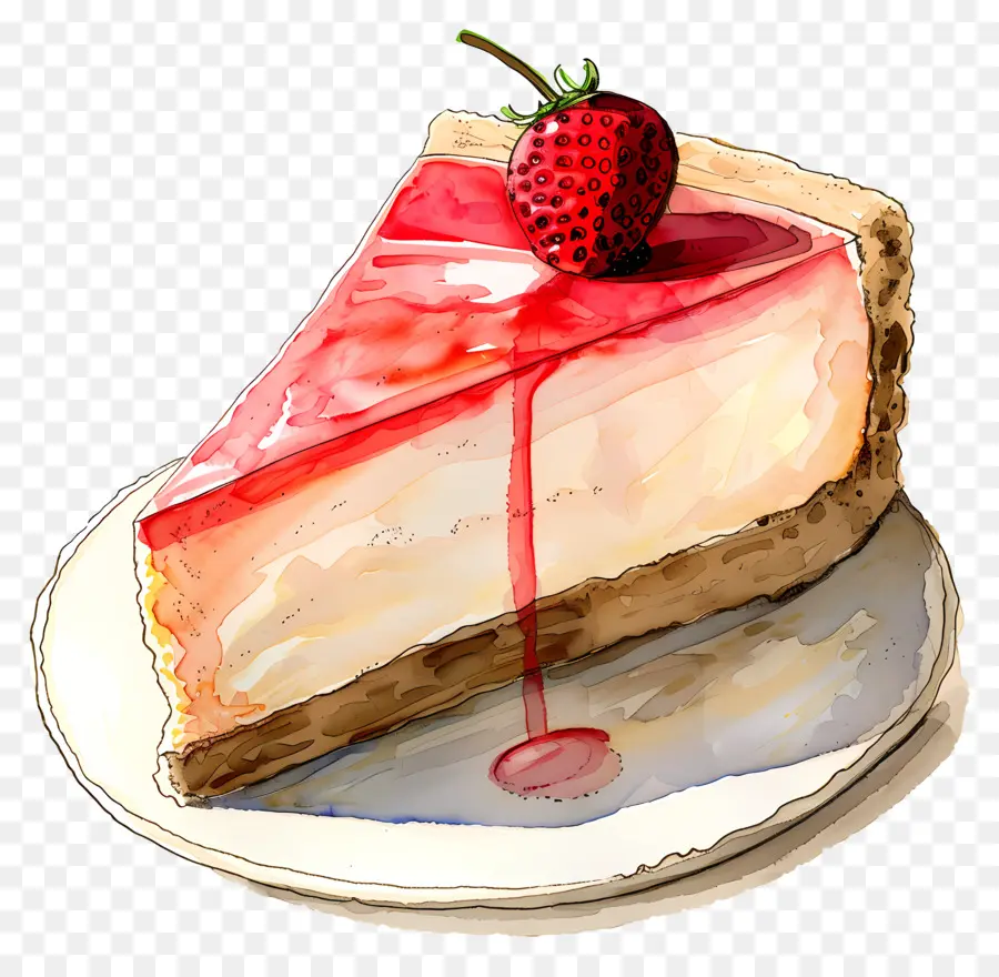 Cheesecake，çilek PNG