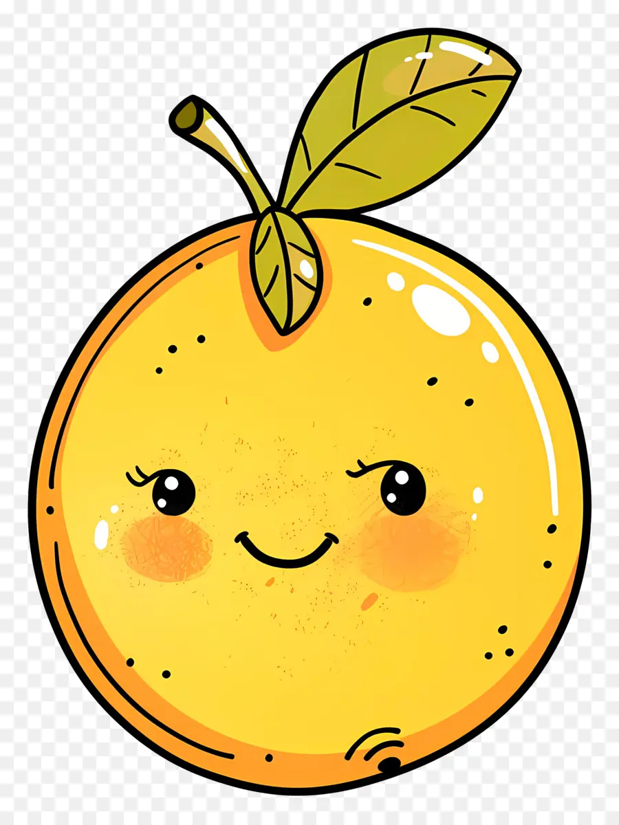 Doodle Limon，Karikatür Turuncu PNG