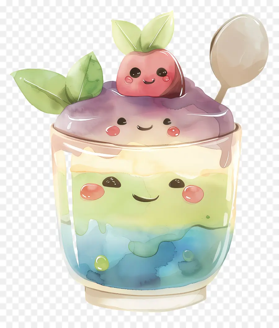 Kawaii Puding，Dondurma PNG