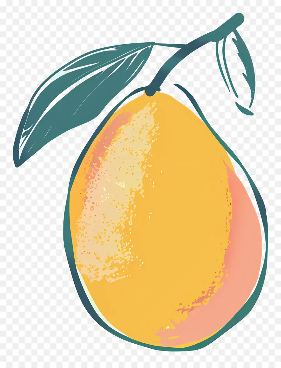 Doodle Mango，Limon PNG