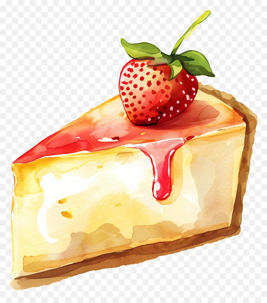 Cheesecake，çilek PNG