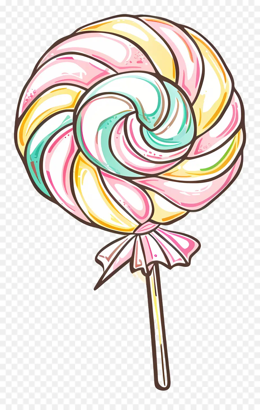 Doodle şeker，Lolipop PNG