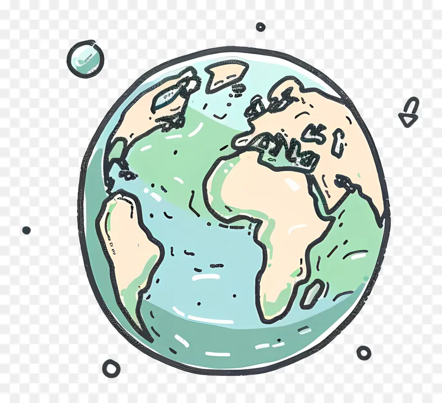 Doodle Earth，Gezegen PNG