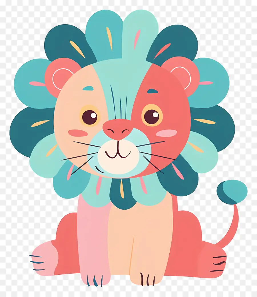 Doodle Aslan，Karikatür Aslan PNG