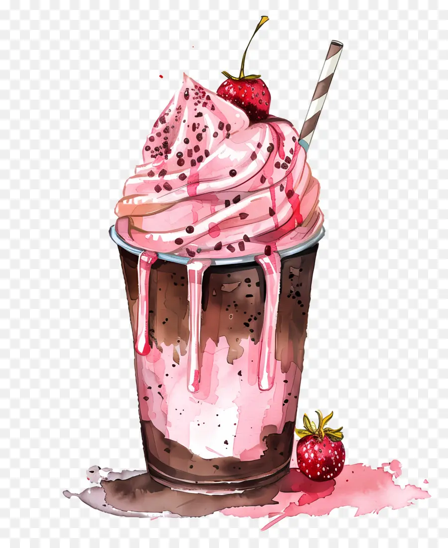 Milkshake Bardağı，Çikolatalı Tatlı PNG