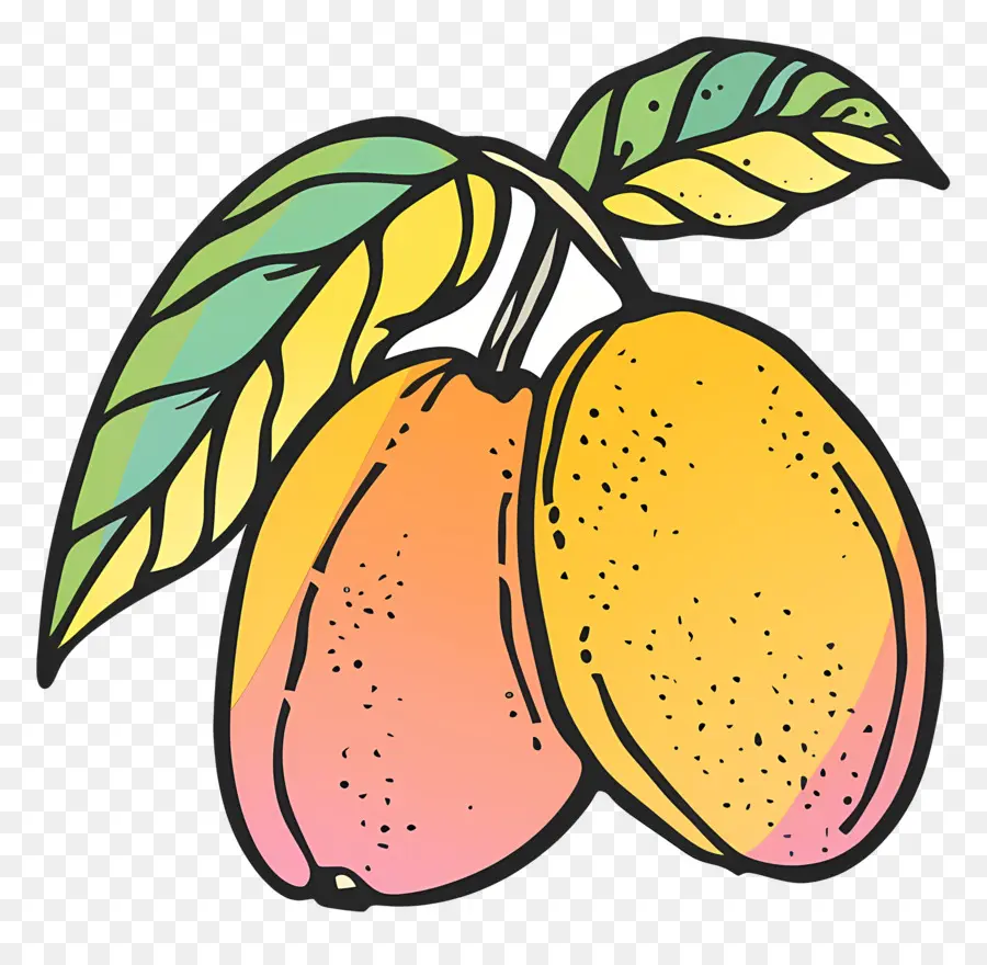 Doodle Mango，Mango PNG