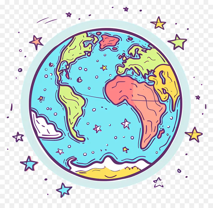 Doodle Earth，Dünya PNG