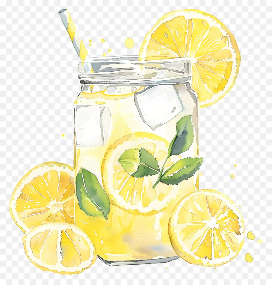 Limonata，Cam Kavanoz PNG