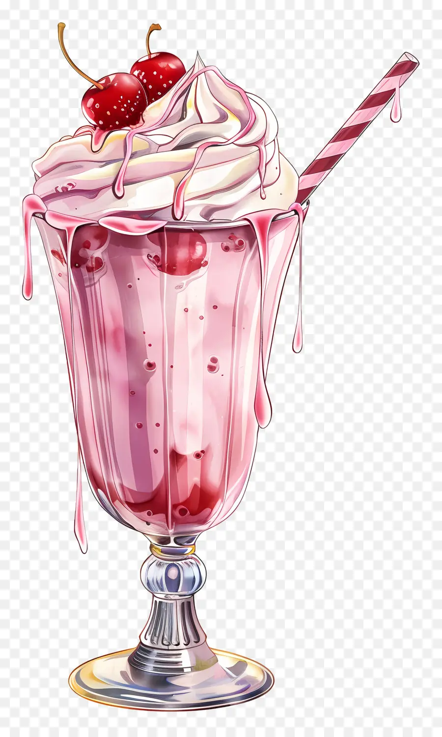 Milkshake Bardağı，Çilekli Milkshake PNG