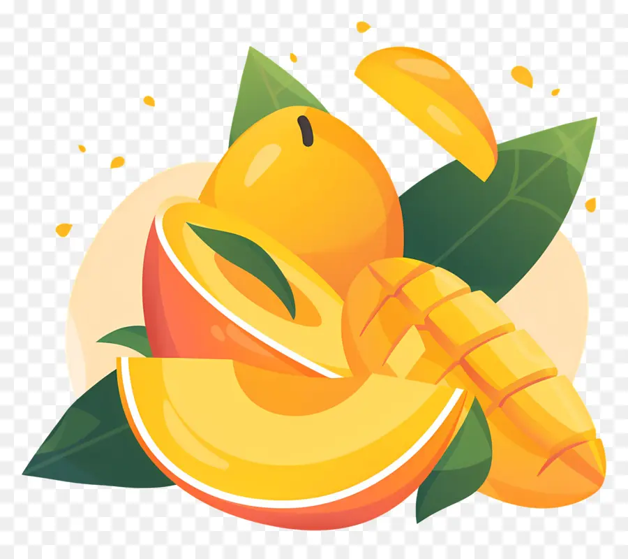 Dilimlenmiş Mango，Mango PNG