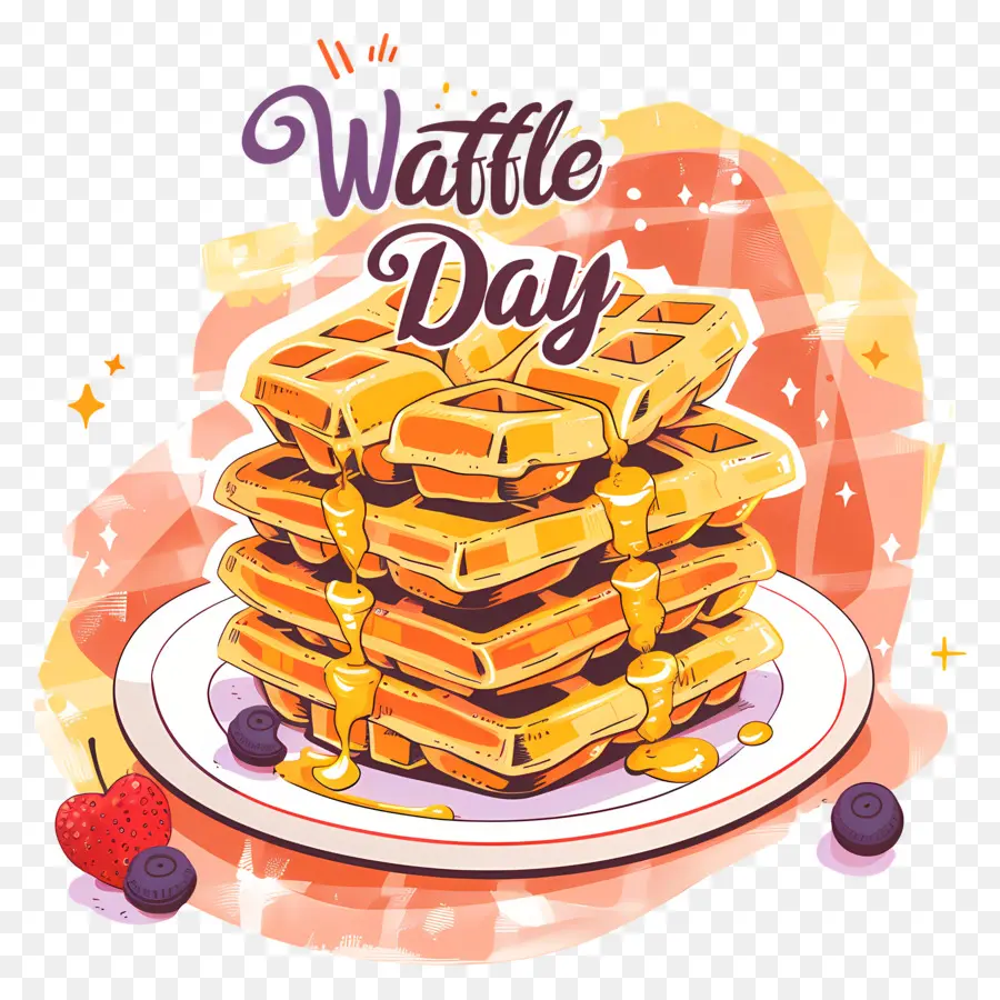 Ulusal Waffle Günü，Gözleme PNG