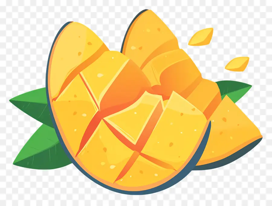 Dilimlenmiş Mango，Mango PNG