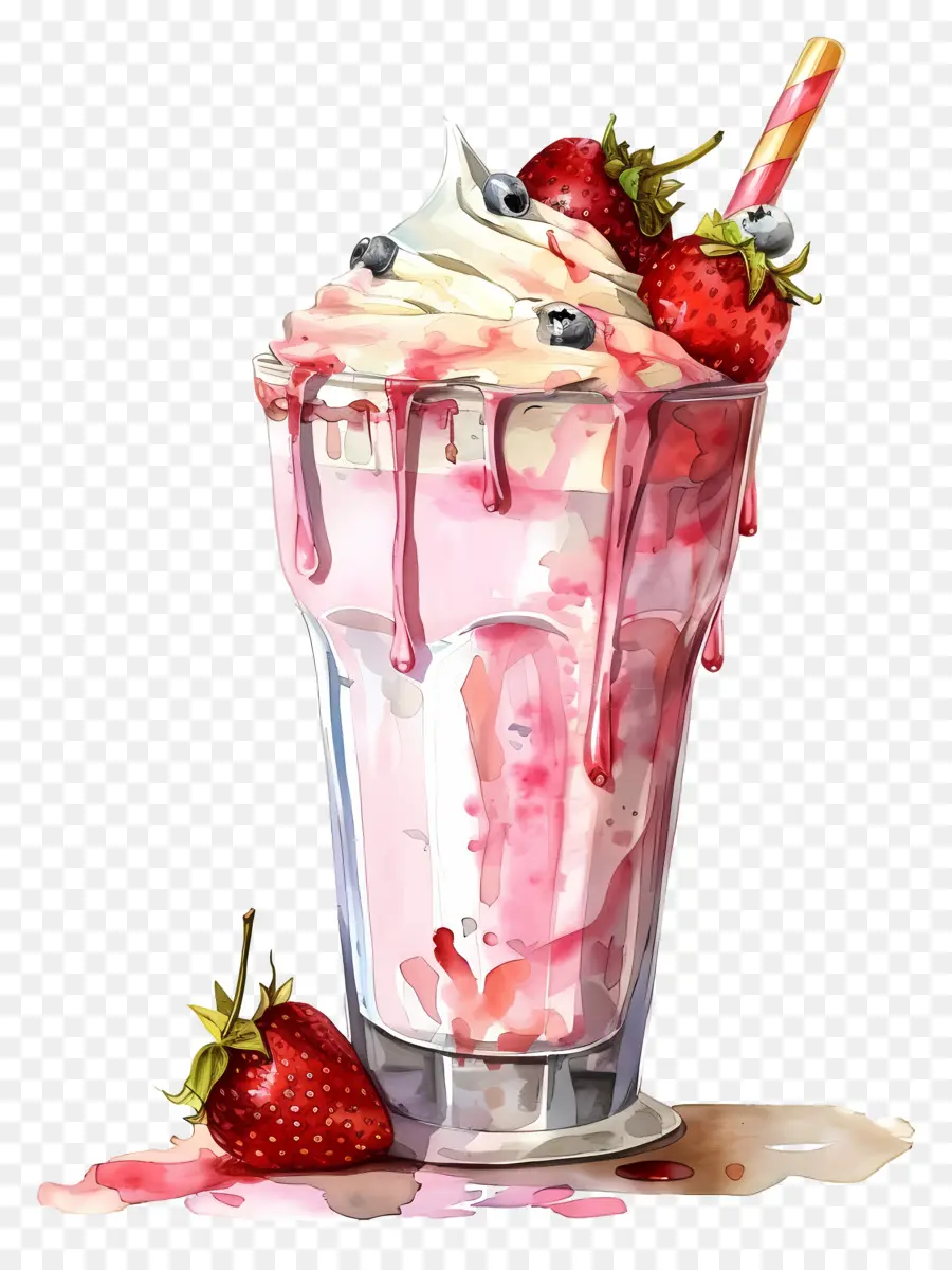 Milkshake Bardağı，Aromalı Süt PNG