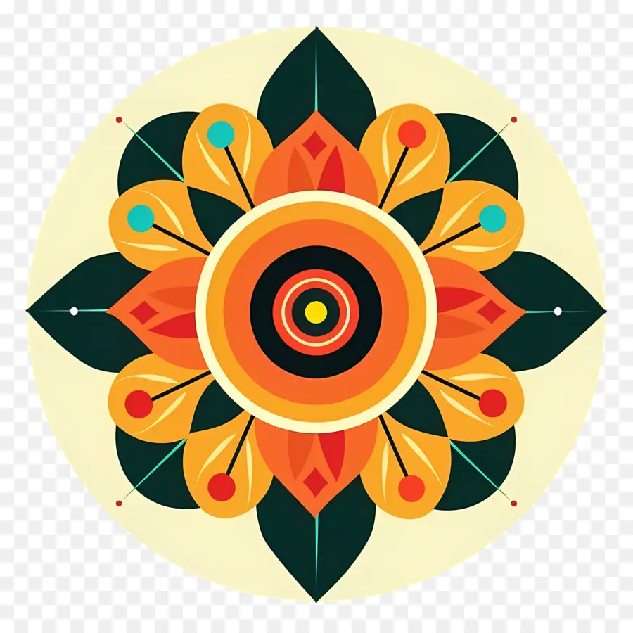 Onam Pookalam，Mandala PNG