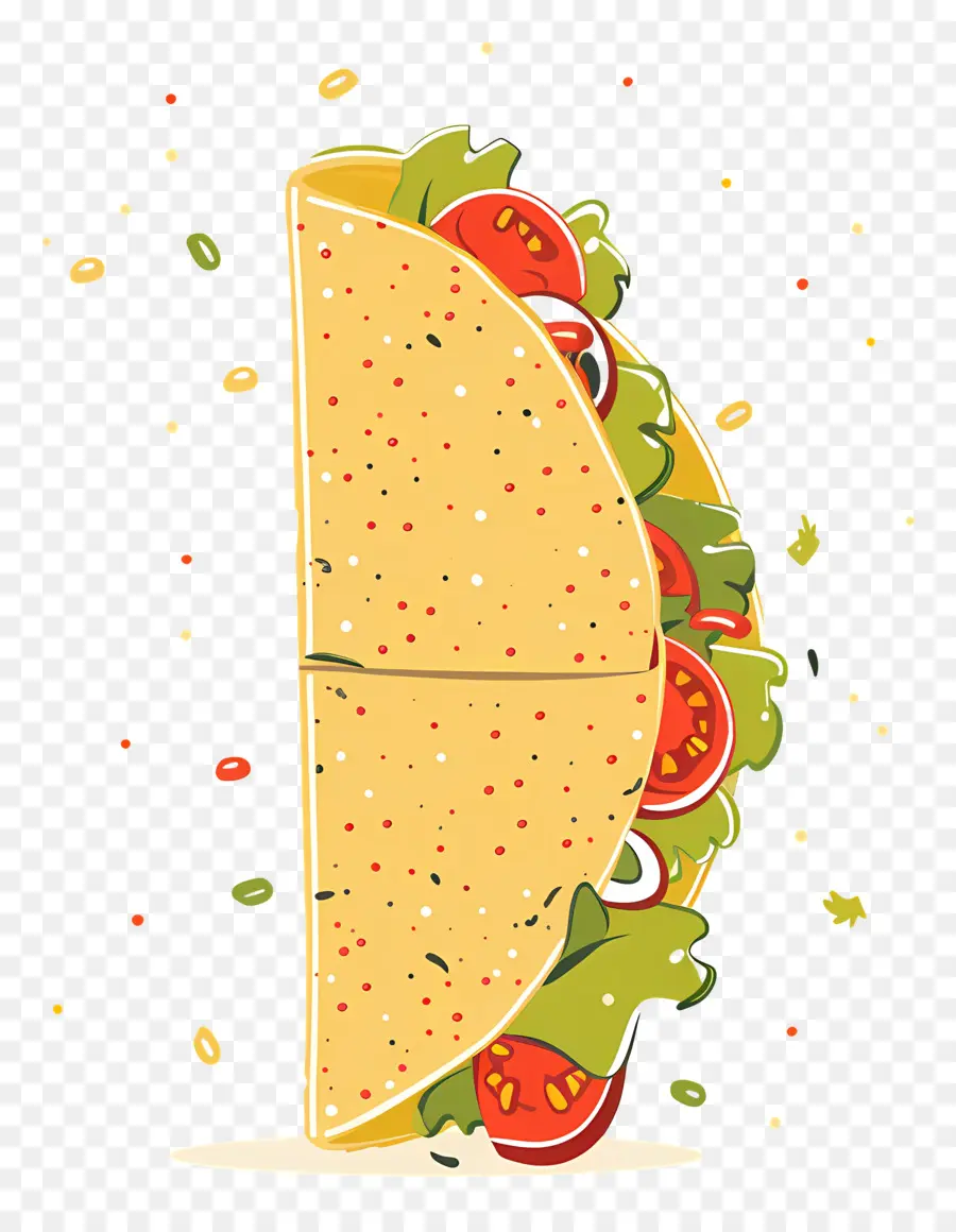 Taco，Meksika Yemeği PNG